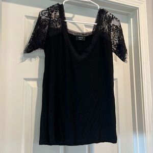 Black Vici lace top
